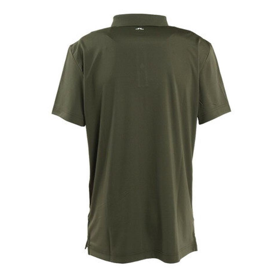 JLINDEBERG(メンズ)ゴルフウェア 吸汗速乾 ストレッチ エコテックス フロントロゴテープ 半袖ポロシャツ 071-26351