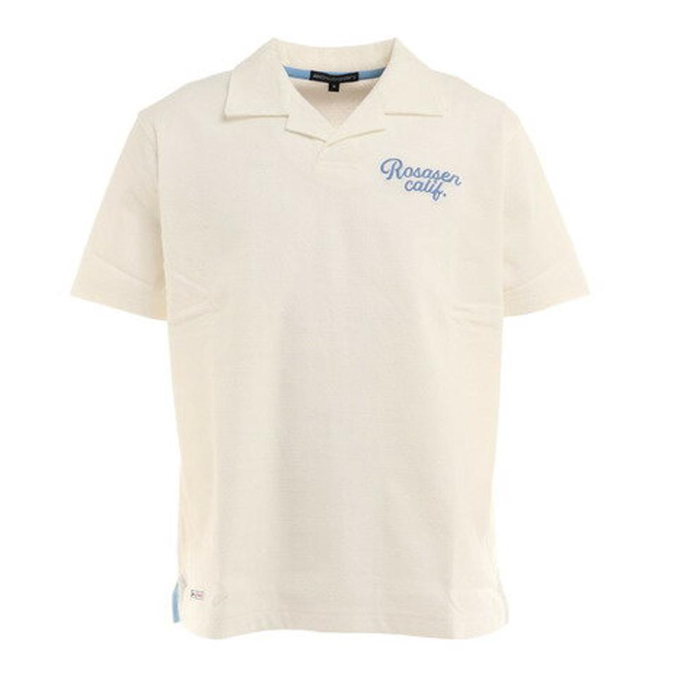 ROSASEN(メンズ)ゴルフウェア 吸汗速乾 ストレッチ 今治パイル 半袖ポロシャツ 044-26343