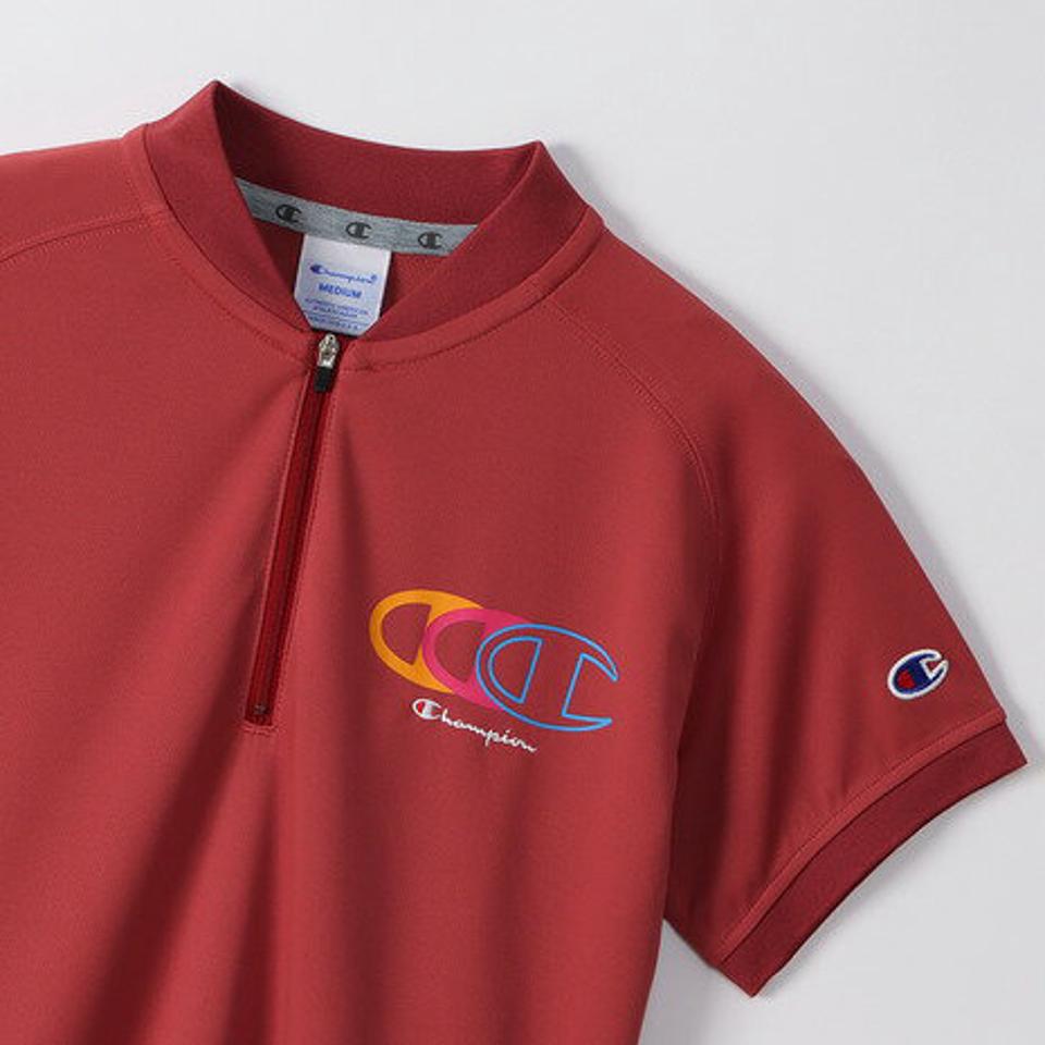 チャンピオン(CHAMPION) ハーフジップポロシャツ CW-VG307 940 (レディース)