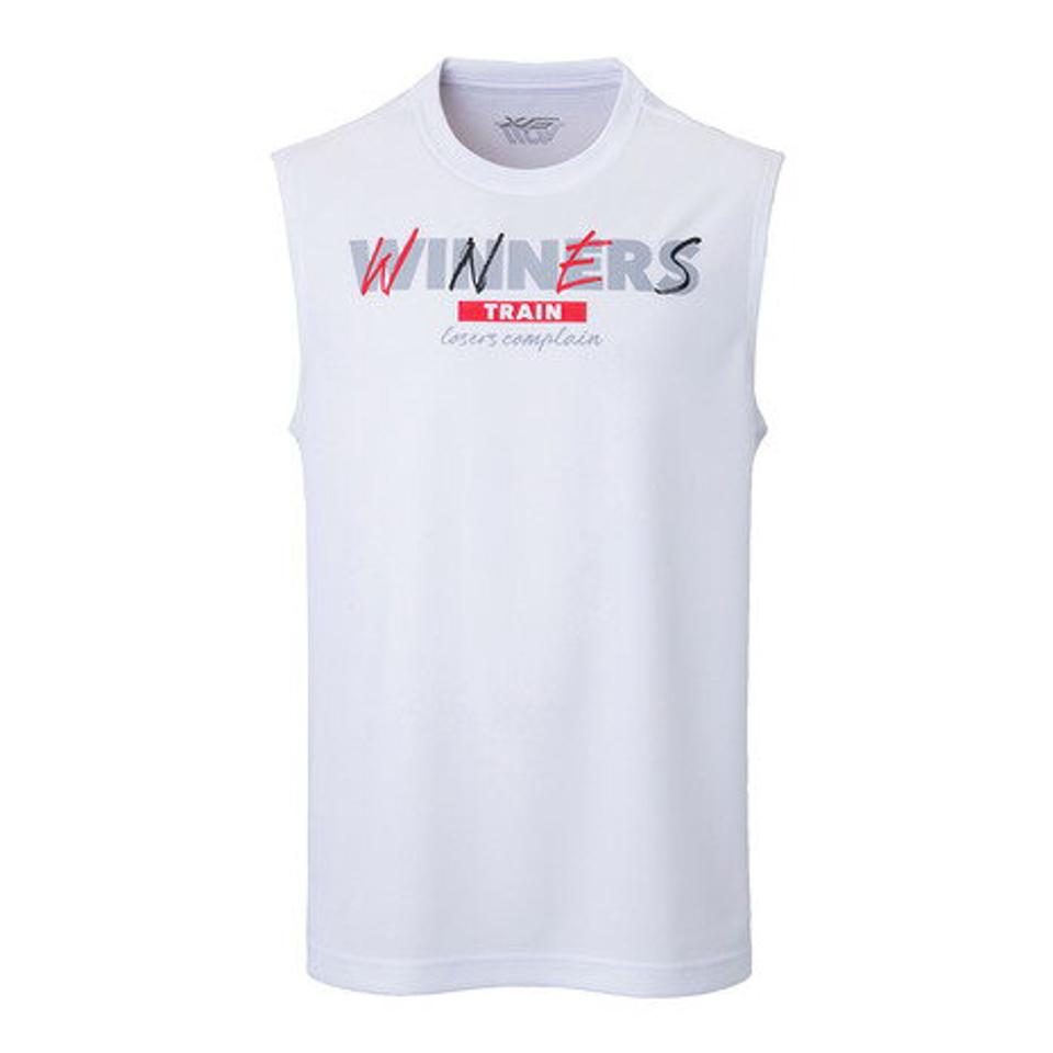 エックスティーエス(XTS)(メンズ、レディース) ドライプラス メッセージグラフィックノースリーブシャツ 751G2CD7150 WHT