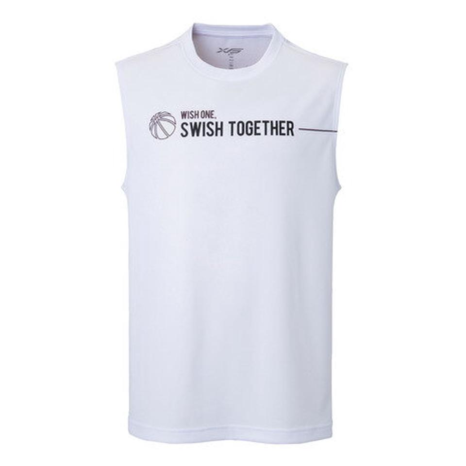 エックスティーエス(XTS) ドライプラス メッセージグラフィックノースリーブシャツ 751G2CD7148 WHT (メンズ、レディース)