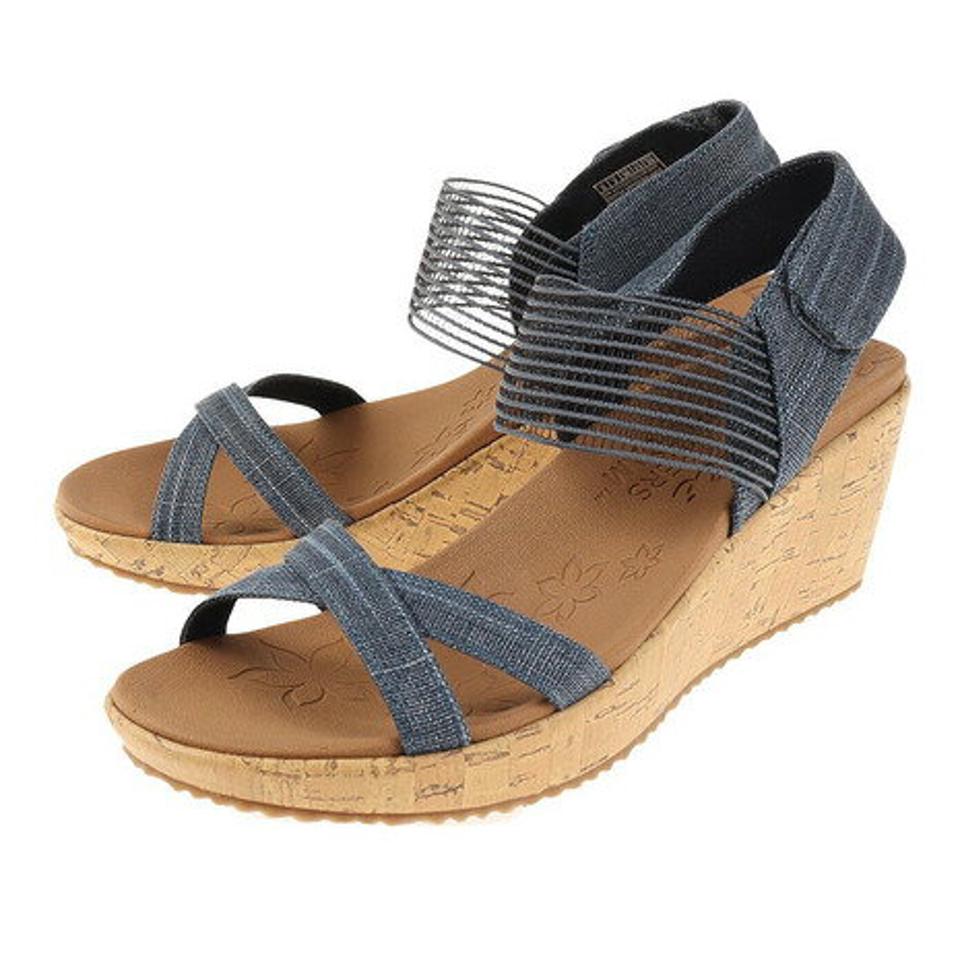 【ポイント15倍】スケッチャーズ（SKECHERS） サンダル BEVERLEE　CASUAL　OUTING 119323-NVY （レディース）