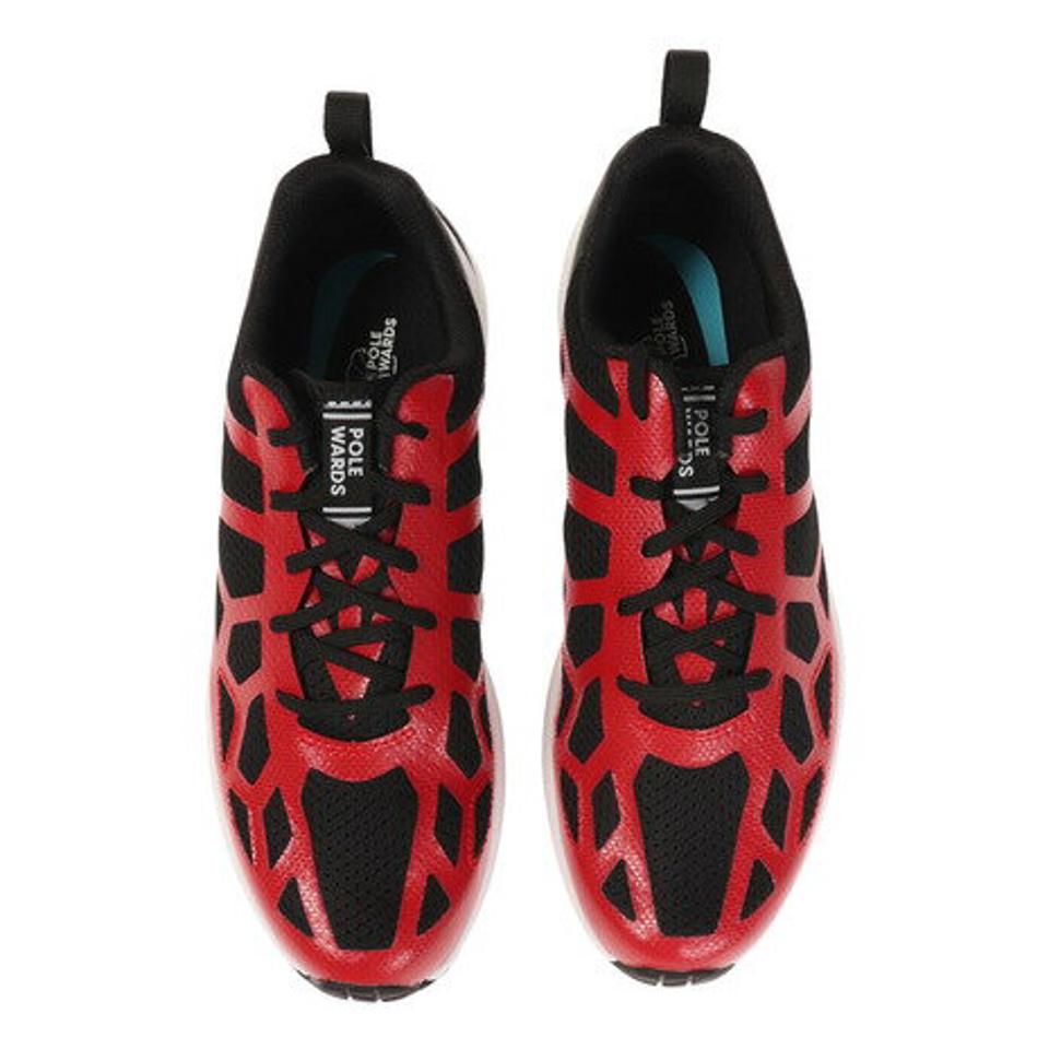 POLEWARDS（メンズ）ランニングシューズ メンズ 赤 アドベラ ライト ADVERA LIGHT レッド PW2MFZ02 RED