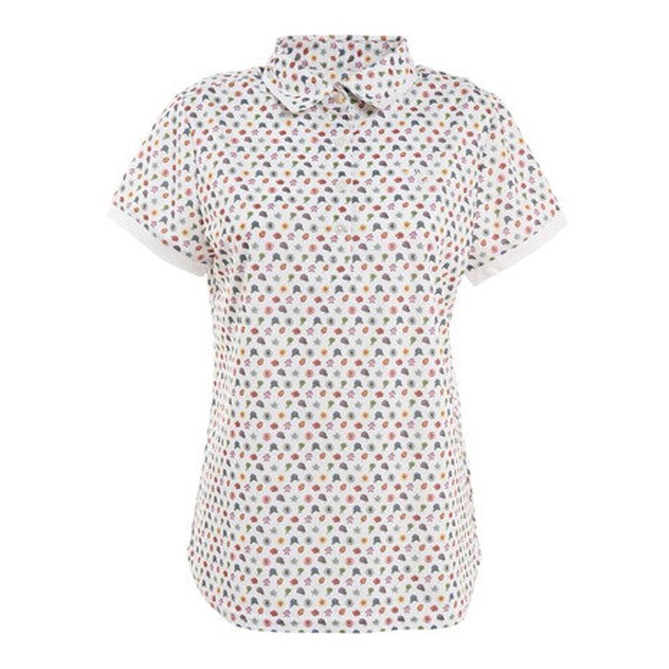 キャロウェイ(CALLAWAY) ゴルフウェア スモールフラワープリント鹿の子半袖シャツ C22134208-1030 (レディース)