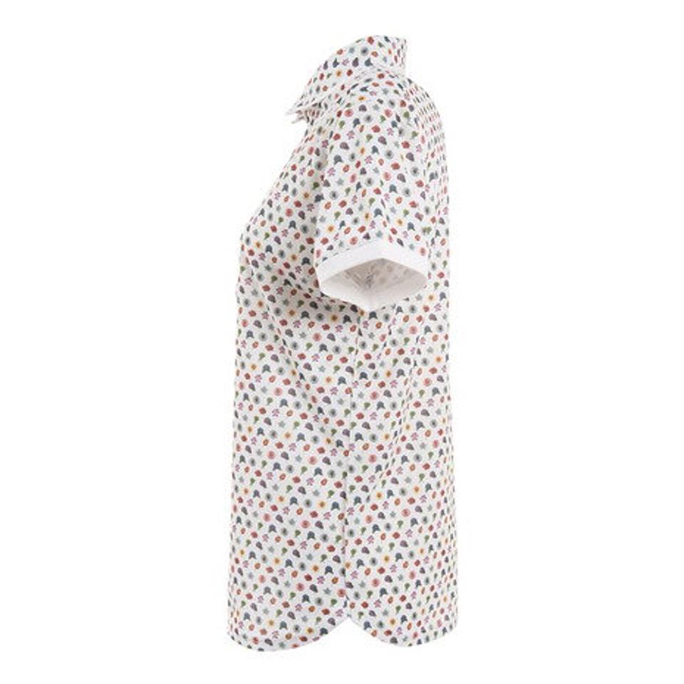 キャロウェイ(CALLAWAY) ゴルフウェア スモールフラワープリント鹿の子半袖シャツ C22134208-1030 (レディース)