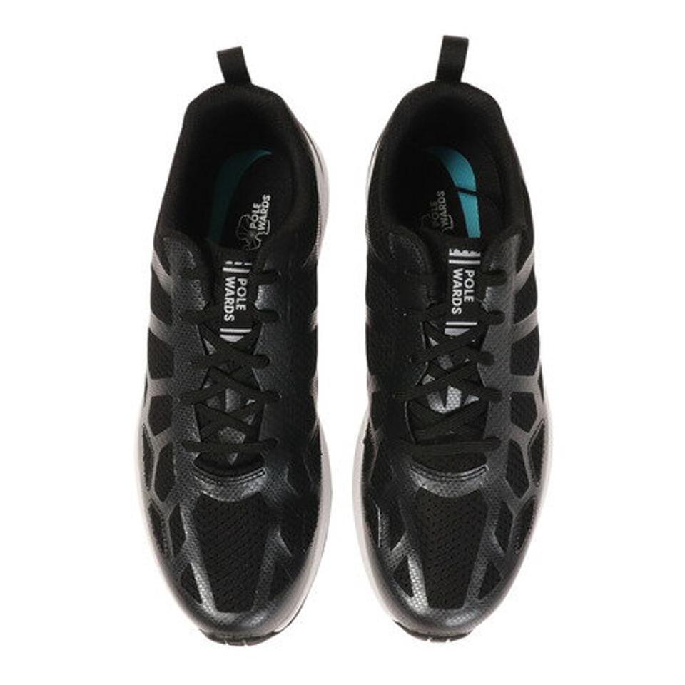 POLEWARDS（メンズ）ランニングシューズ アドベラ ライト ADVERA LIGHT BLK ブラック 黒 PW2MFZ02 BLK スニーカー 防水