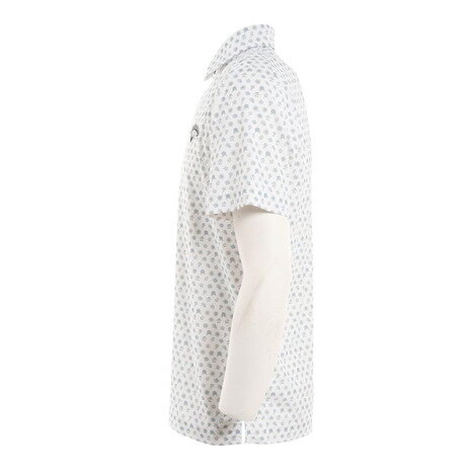 キャロウェイ(CALLAWAY) ゴルフウェア スモールフラワープリント鹿の子 半袖シャツ C22134113-1030 (メンズ)