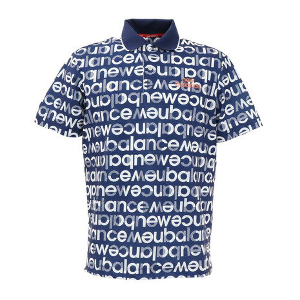 ニューバランス(new balance) ゴルフウェア 吸汗速乾 ロゴタイポグラフィ 半袖ポロシャツ 012-2160005 (メンズ)