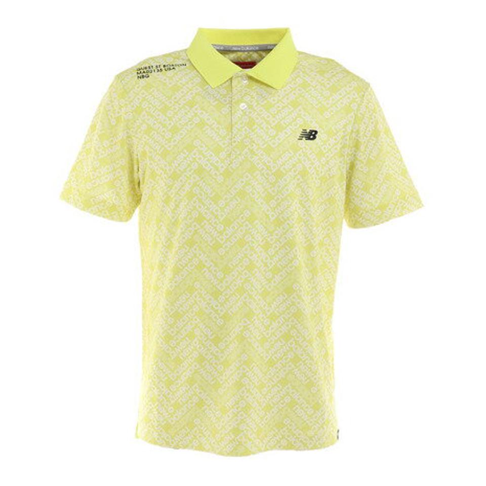 ニューバランス(new balance) ゴルフウェア 吸汗速乾 ヘリンボーン 半袖ポロシャツ 012-2160003-060 (メンズ)