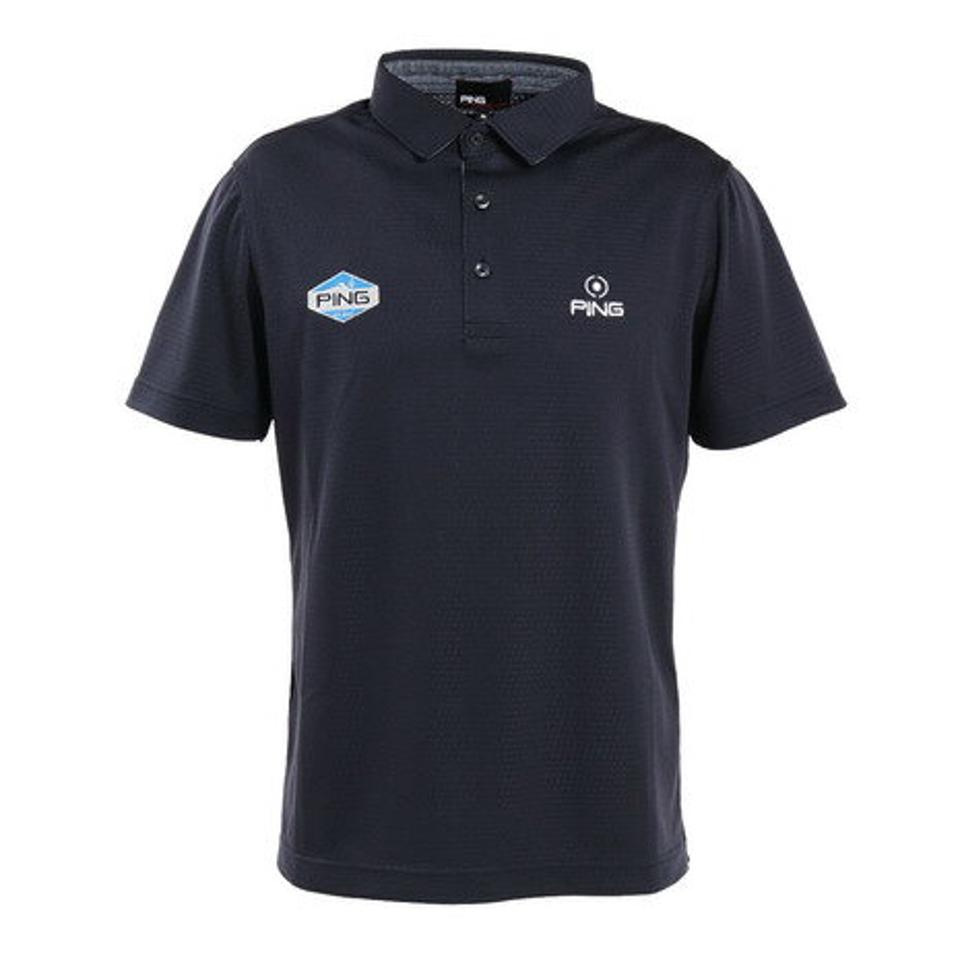 ピン(PING) ゴルフウェア 吸汗速乾 夏に最適♪ ダブルフェイス 半袖ポロシャツ 621-2160406-120 (メンズ)