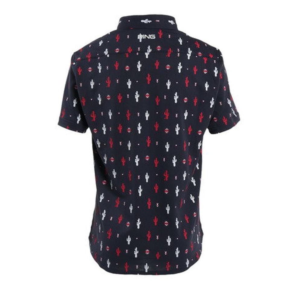 ピン(PING) ゴルフウェア 軽快 動きやすい ストレッチ鹿の子 半袖ポロシャツ 621-2160400 (メンズ)