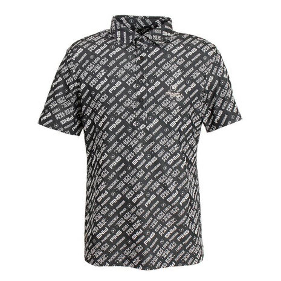 ピン(PING) ゴルフウェア ロゴジャガードポロシャツ 621-2160300-010 (メンズ)