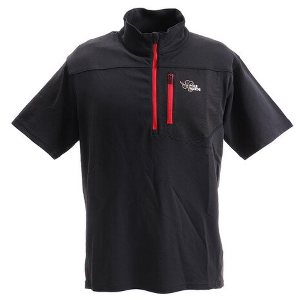 POLEWARDS(メンズ)パフォーマンスジップ 半袖ポロシャツ PW27JA29