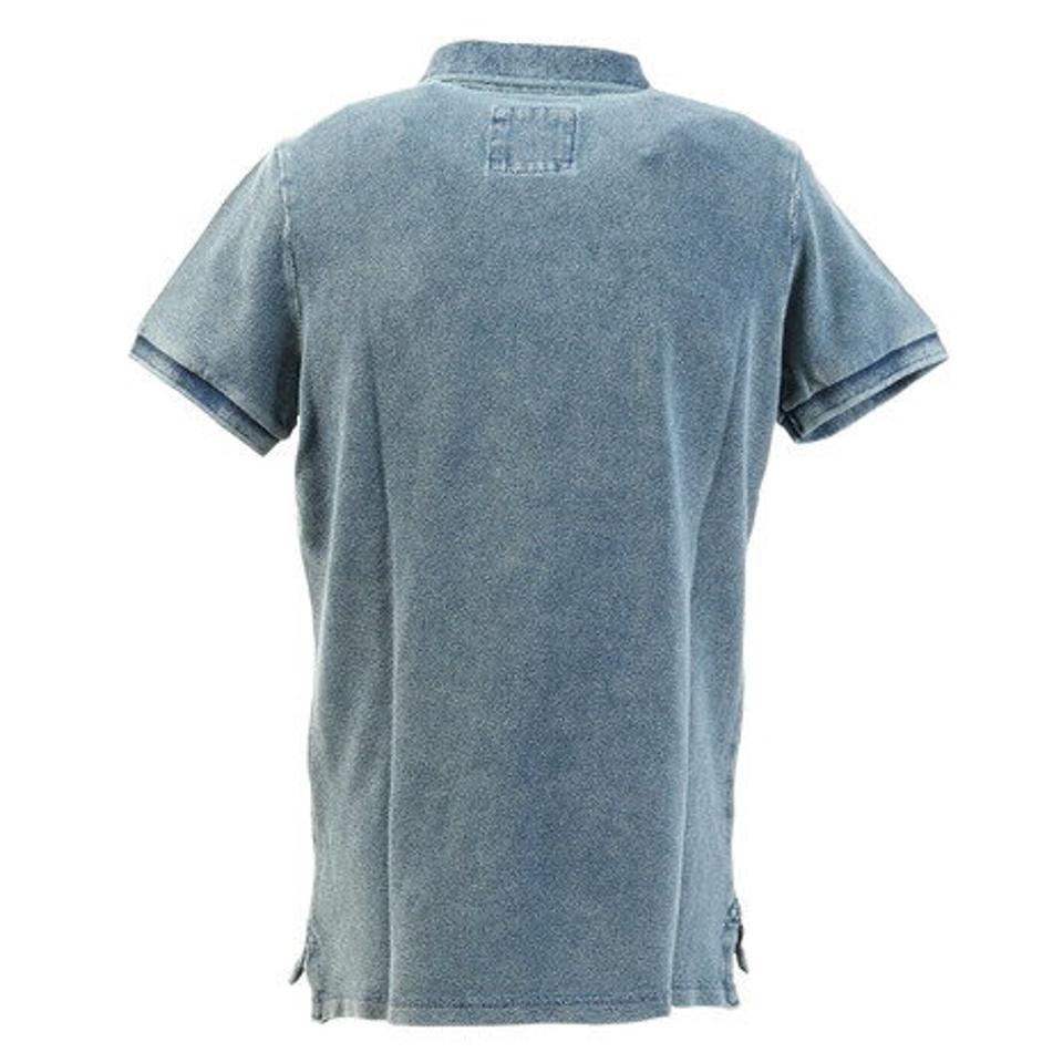 エルケクス(ELKEX) インディゴ DYED ロゴ ポロシャツ 881EK0FQ3290BLU オンライン価格 (メンズ)