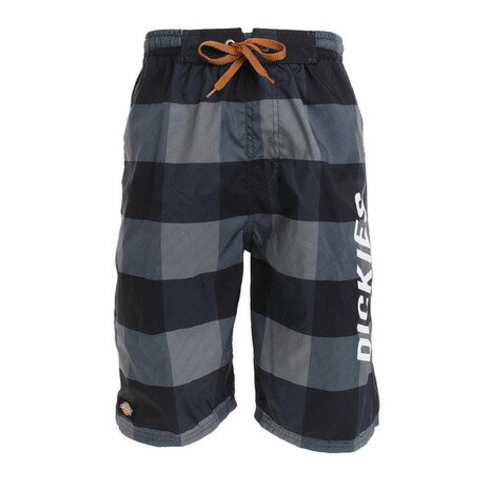 ディッキーズ(Dickies) 水着 メンズ チェック柄 サーフパンツ 819704 BLK 海パン 海水パンツ (メンズ)