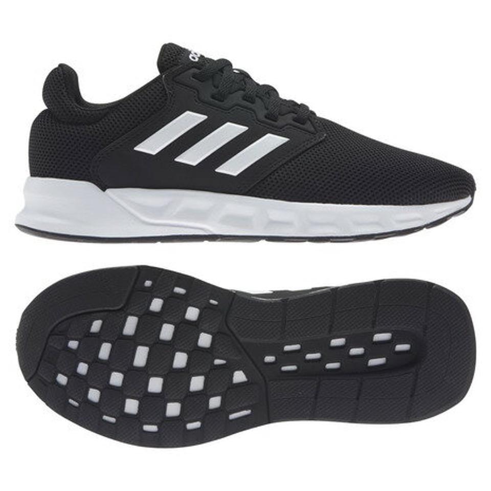 【10%OFFクーポン対象 8/3まで】アディダス（adidas） スポーツシューズ ショウザウェイ SHOWTHEWAY W FX3623 スニーカー ランニングシューズ　黒シューズ 白ライン （メンズ、レディース）
