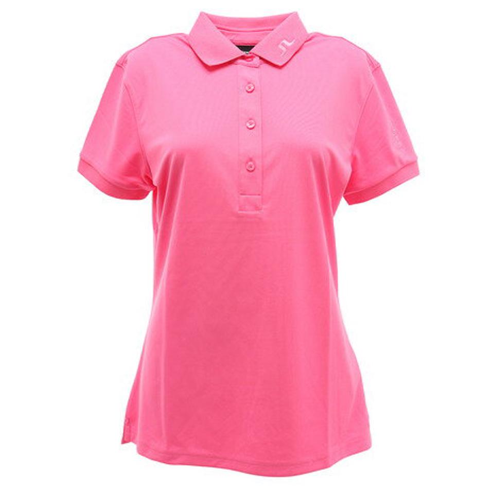 J.LINDEBERG ゴルフウエア レディース 襟ロゴポロシャツ スリムフィット 072-22345-073 (レディース)
