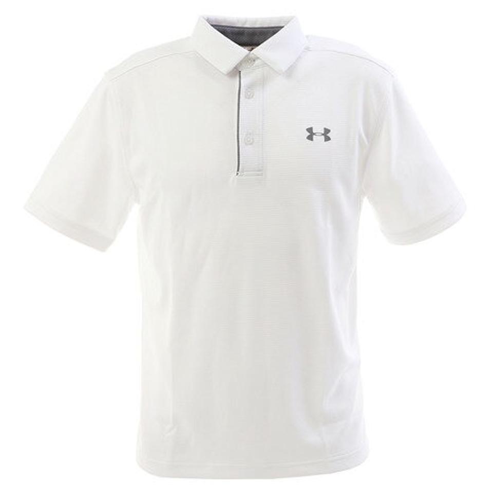 アンダーアーマー(UNDER ARMOUR)(メンズ)ゴルフ ポロシャツ メンズ テックポロシャツ 1290140 WHT/GPH/GPH GO