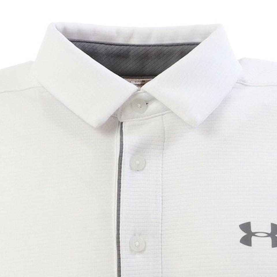アンダーアーマー(UNDER ARMOUR)(メンズ)ゴルフ ポロシャツ メンズ テックポロシャツ 1290140 WHT/GPH/GPH GO