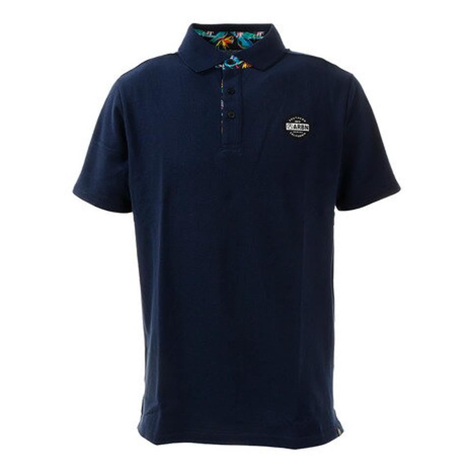 エアボーン(ARBN) ボタニカル 半袖ポロシャツ ABO9AW1286 NAVY オンライン価格 (メンズ)