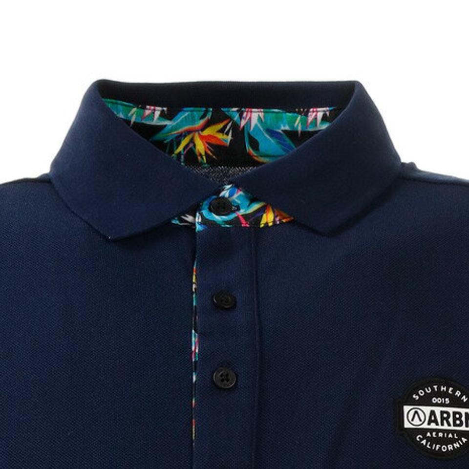 エアボーン(ARBN) ボタニカル 半袖ポロシャツ ABO9AW1286 NAVY オンライン価格 (メンズ)