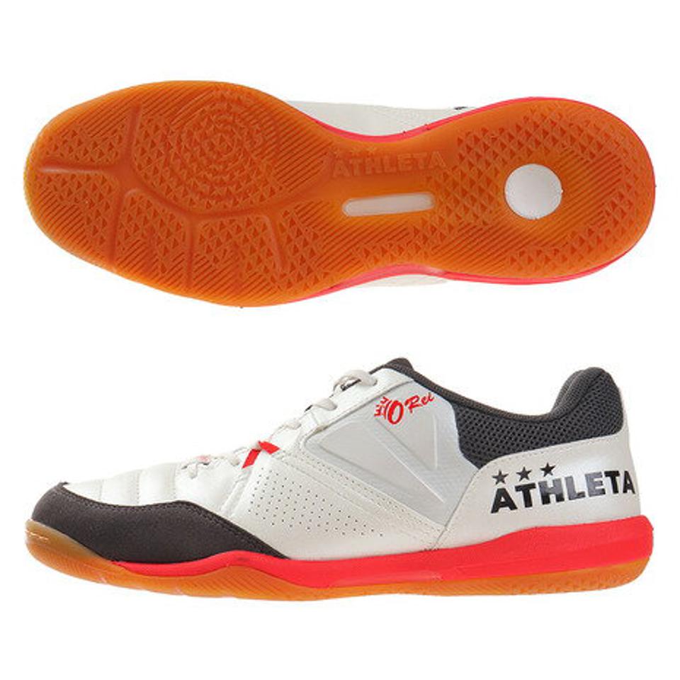 アスレタ（ATHLETA） サッカーインドアトレーニングシューズ O-Rei Futsal T006 11012 WHT/RED サッカーシューズ （メンズ）