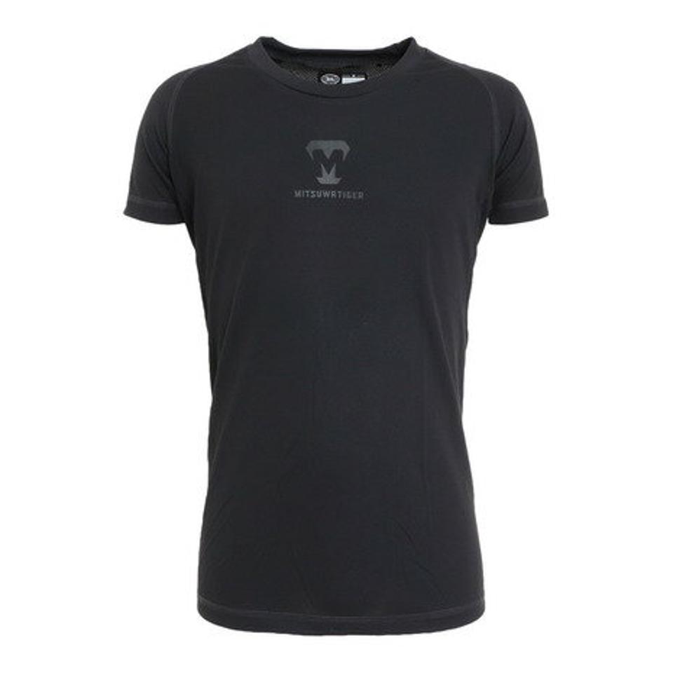 美津和タイガー(mitsuwa-tiger) 野球 セミフィットラウンドネック 半袖アンダーシャツ MT7KSA61-090 (メンズ)