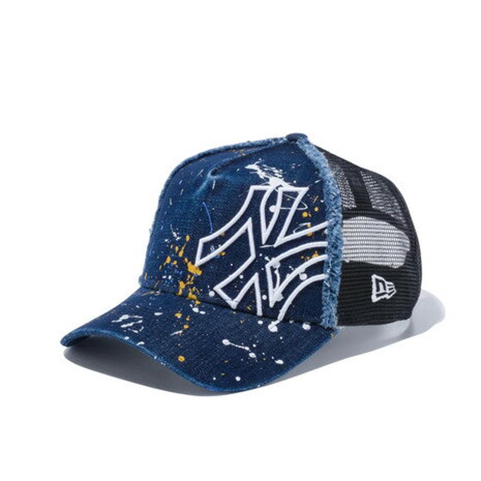 ニューエラ(NEW ERA) 帽子 メンズ キャップ 9FORTY A-Frame トラッカー ニューヨーク・ヤンキース バタリオン 12540621 日よけ (メンズ、レディース)