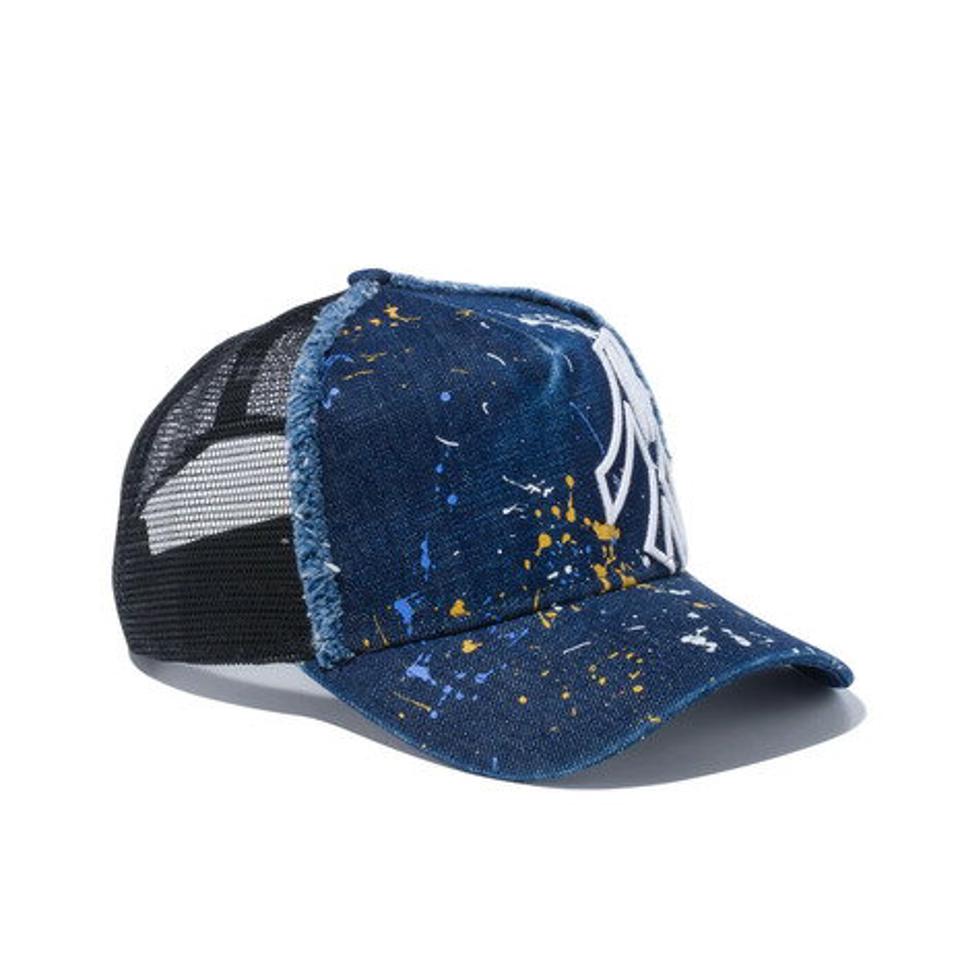 ニューエラ(NEW ERA) 帽子 メンズ キャップ 9FORTY A-Frame トラッカー ニューヨーク・ヤンキース バタリオン 12540621 日よけ (メンズ、レディース)