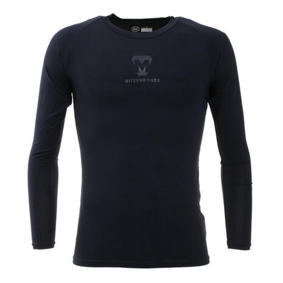 美津和タイガー(mitsuwa-tiger)(メンズ) 野球 コンプレッションラウンドネック 長袖アンダーシャツ MT7KSA99