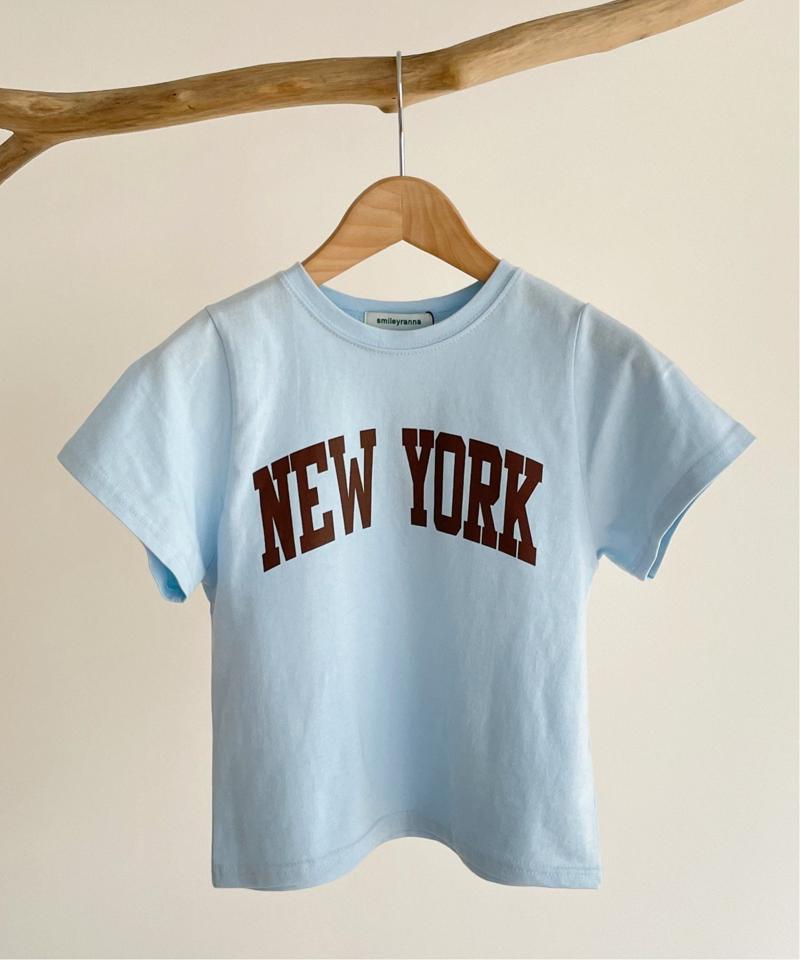 smileyranna "NEWYORK"ロゴコンパクトTシャツ（smileyranna）