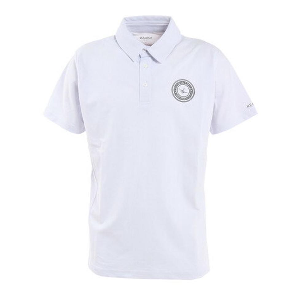 1PIU1UGUALE3 RELAX(1PIU1UGUALE3 RELAX) ゴルフウェア 軽快 ストレッチ バックロゴ 半袖ポロシャツ USH-22005 white (メンズ)