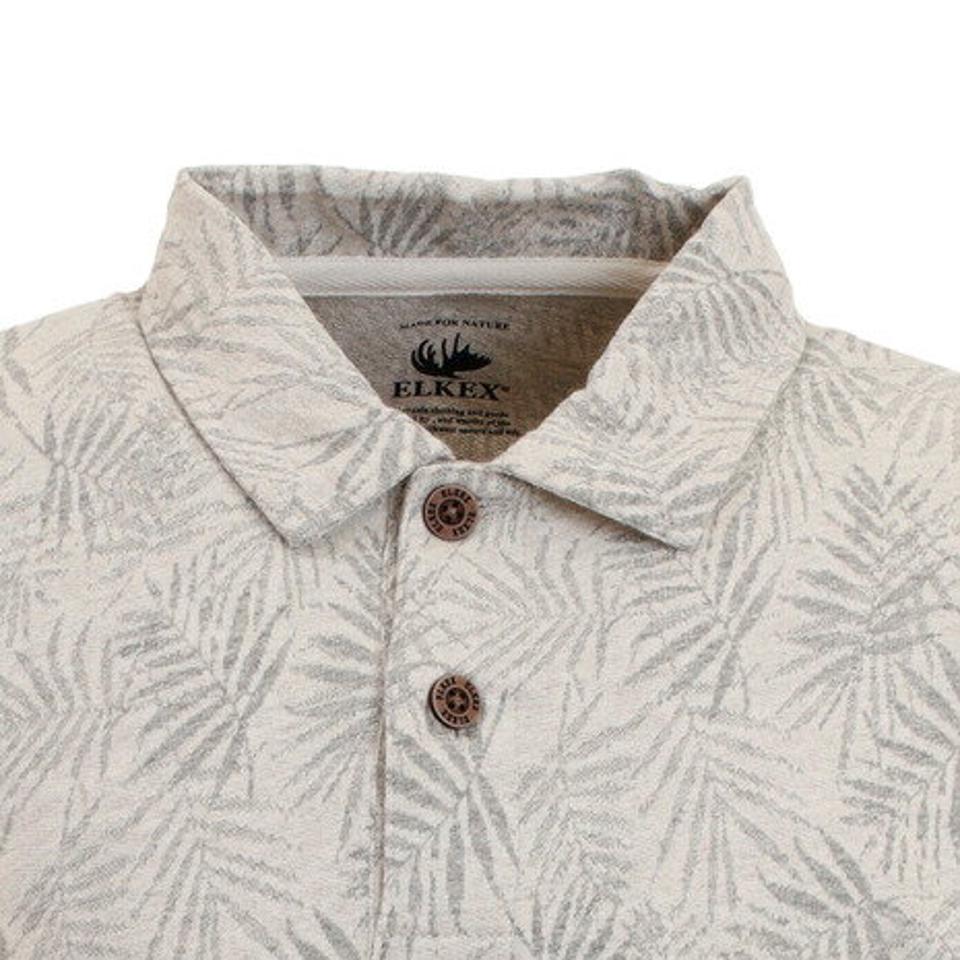 【5/25限定 エントリー&3点以上ご購入でP最大10倍】【20%OFFクーポン対象 5/31迄】エルケクス(ELKEX) LEAF JAC 半袖ポロシャツ 881EK0HD3291WHT オンライン価格 (メンズ)