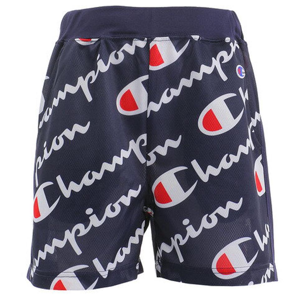 チャンピオン-ヘリテイジ(CHAMPION-HERITAGE) ジュニア 総柄パンツ CJ4402NVY オンライン価格 ショートパンツ ハーフパンツ 短パン (キッズ)