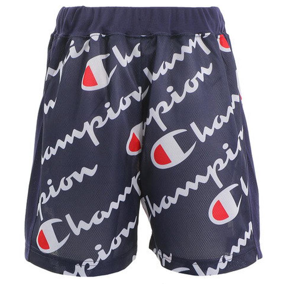 チャンピオン-ヘリテイジ(CHAMPION-HERITAGE) ジュニア 総柄パンツ CJ4402NVY オンライン価格 ショートパンツ ハーフパンツ 短パン (キッズ)