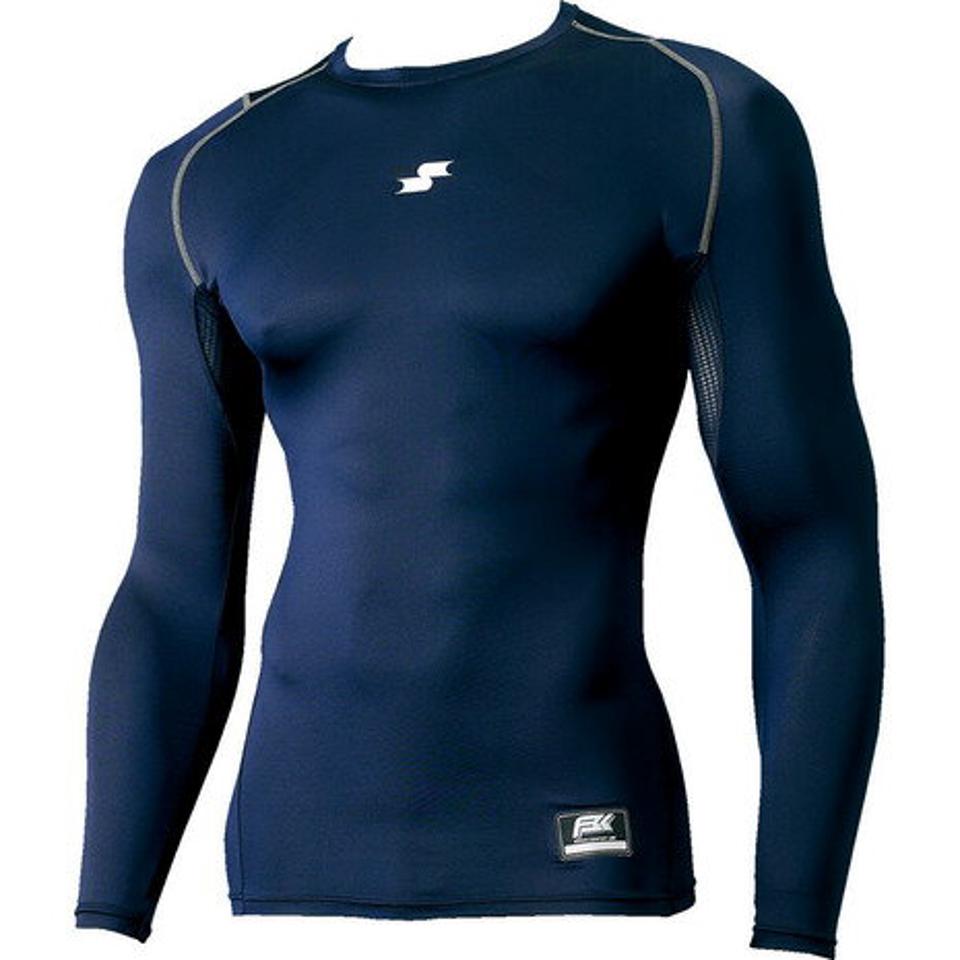 エスエスケイ(SSK)(キッズ)野球 アンダーシャツ ジュニア SCβ やわらか ローネック 長袖 フィット インナー シャツ SCB019LLJ-70