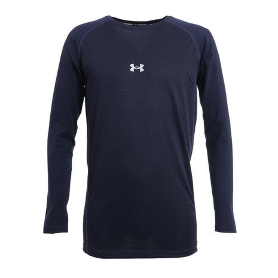 アンダーアーマー(UNDER ARMOUR)(メンズ)野球 アンダーシャツ フィットコンフォート ロングスリーブ インナー シャツ 1364469 ネイビー