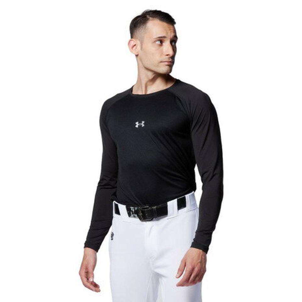 アンダーアーマー(UNDER ARMOUR)(メンズ)野球 アンダーシャツ フィットコンフォート ロングスリーブ 1364469 黒