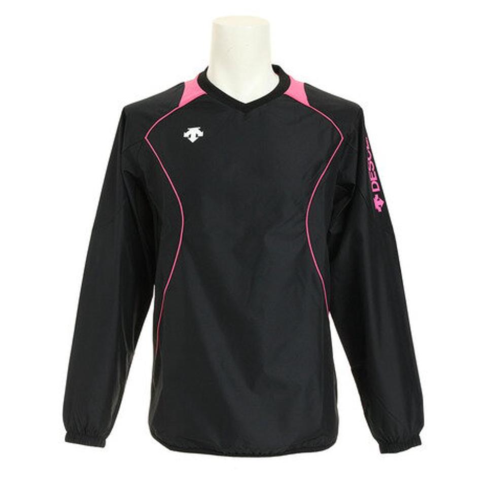 デサント(DESCENTE) 長袖プラクティスピステシャツ DVB-3312 BPK 【バレーボールウェア ピステシャツ トップス】 (メンズ)