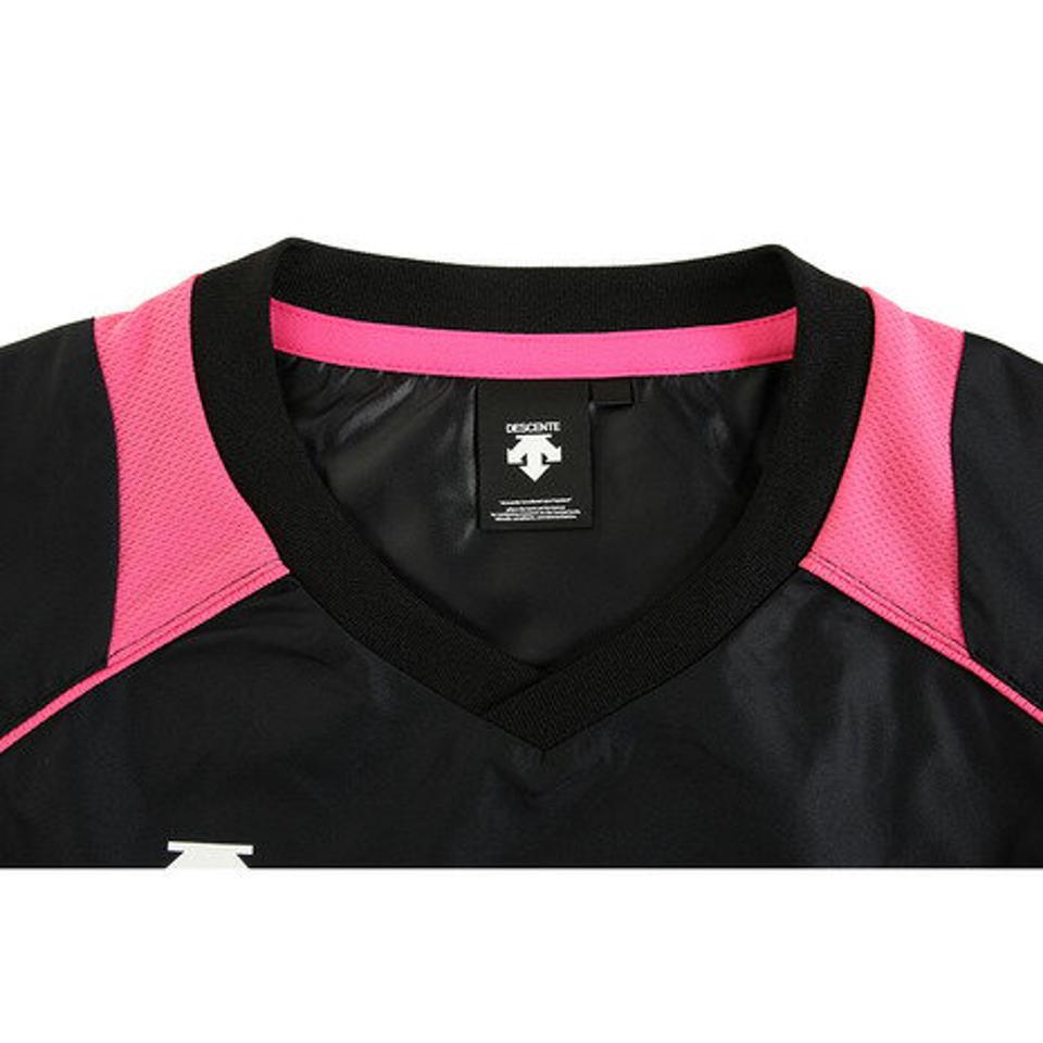 デサント(DESCENTE) 長袖プラクティスピステシャツ DVB-3312 BPK 【バレーボールウェア ピステシャツ トップス】 (メンズ)