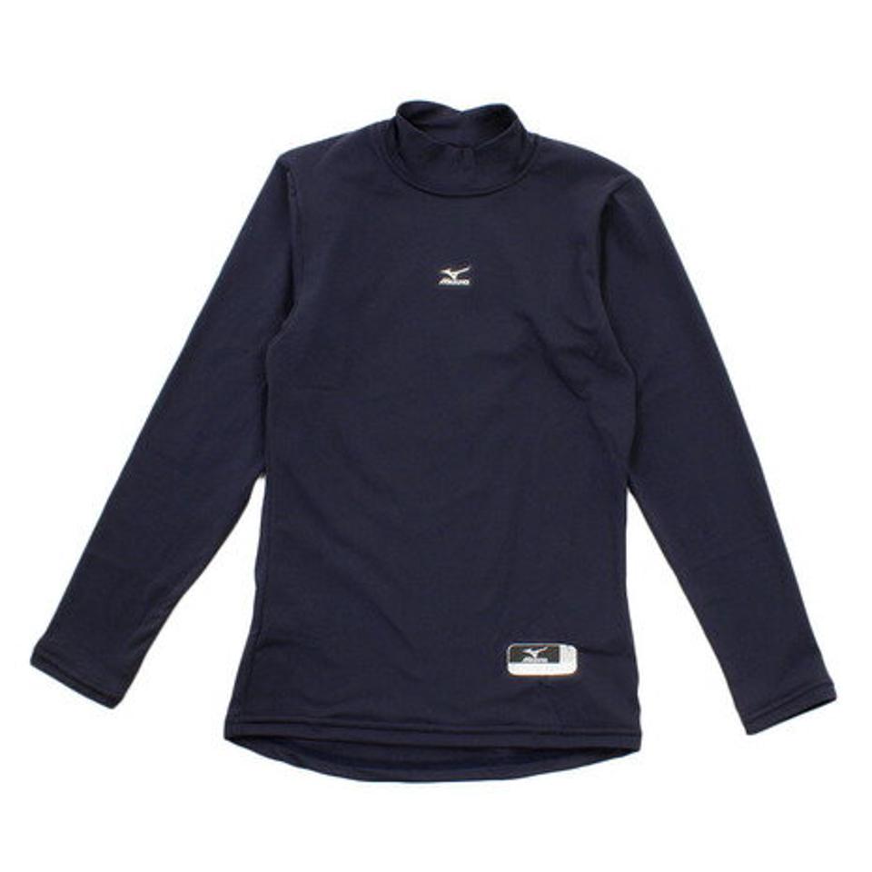 ミズノ(MIZUNO)(キッズ)野球 アンダーシャツ ジュニア ゼロプラス 裏起毛 ハイネック長袖 インナー シャツ 12JA5P5414 防寒 冬用