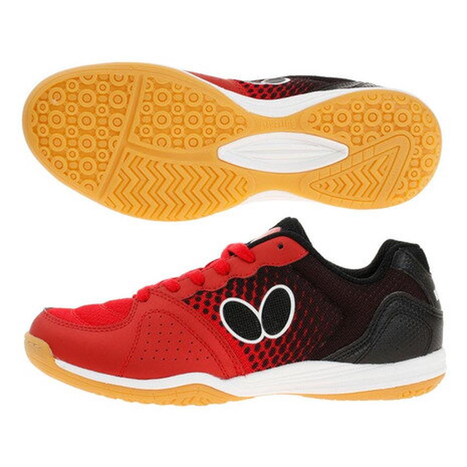 バタフライ（Butterfly） 卓球シューズ レゾライン ビライト 93670-006 RED （メンズ、レディース）