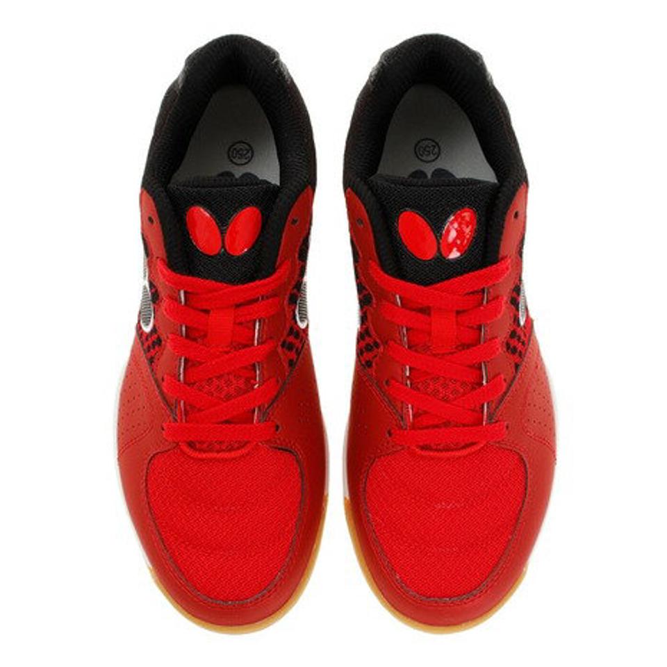 バタフライ（Butterfly） 卓球シューズ レゾライン ビライト 93670-006 RED （メンズ、レディース）