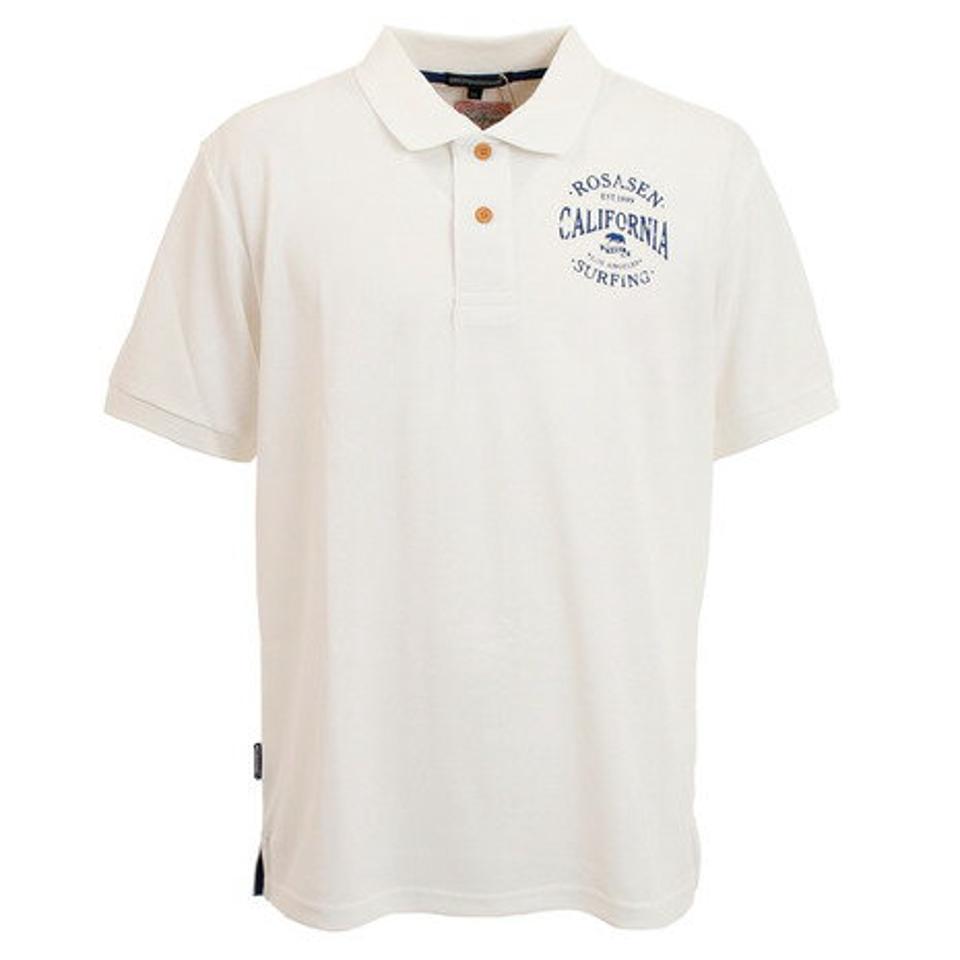 ROSASEN ゴルフウェア 吸水速乾 ポリエステル カノコ半袖ポロシャツ 044-24241-005 (メンズ)