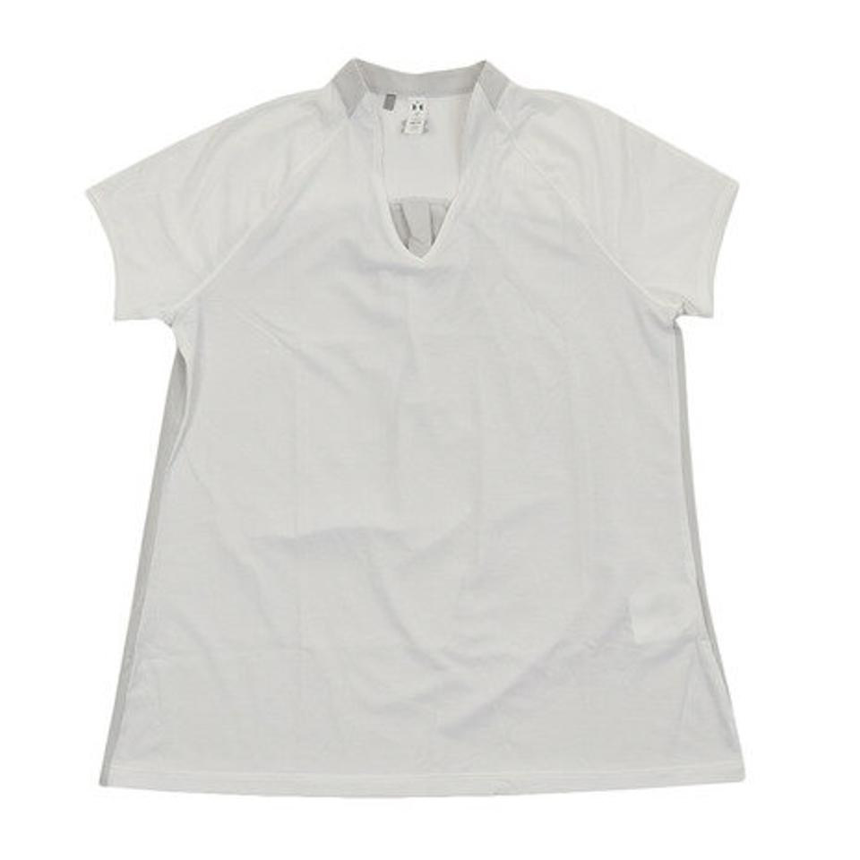 アンダーアーマー(UNDER ARMOUR) ゴルフ ポロシャツ レディース Threadborne Ed 半袖ポロシャツ 1317380 WHT/ELE/WHT GO (レディース)