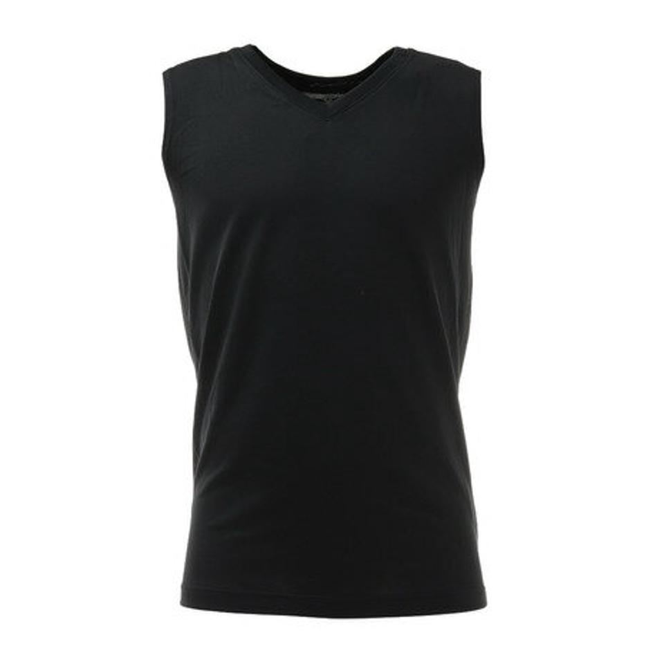 ジローム(GIRAUDM)(メンズ)サッカー ウェア メンズ ドライプラス高通気Vネックインナーシャツ 741GM0ES9310 BLK インナー アンダーシャツ