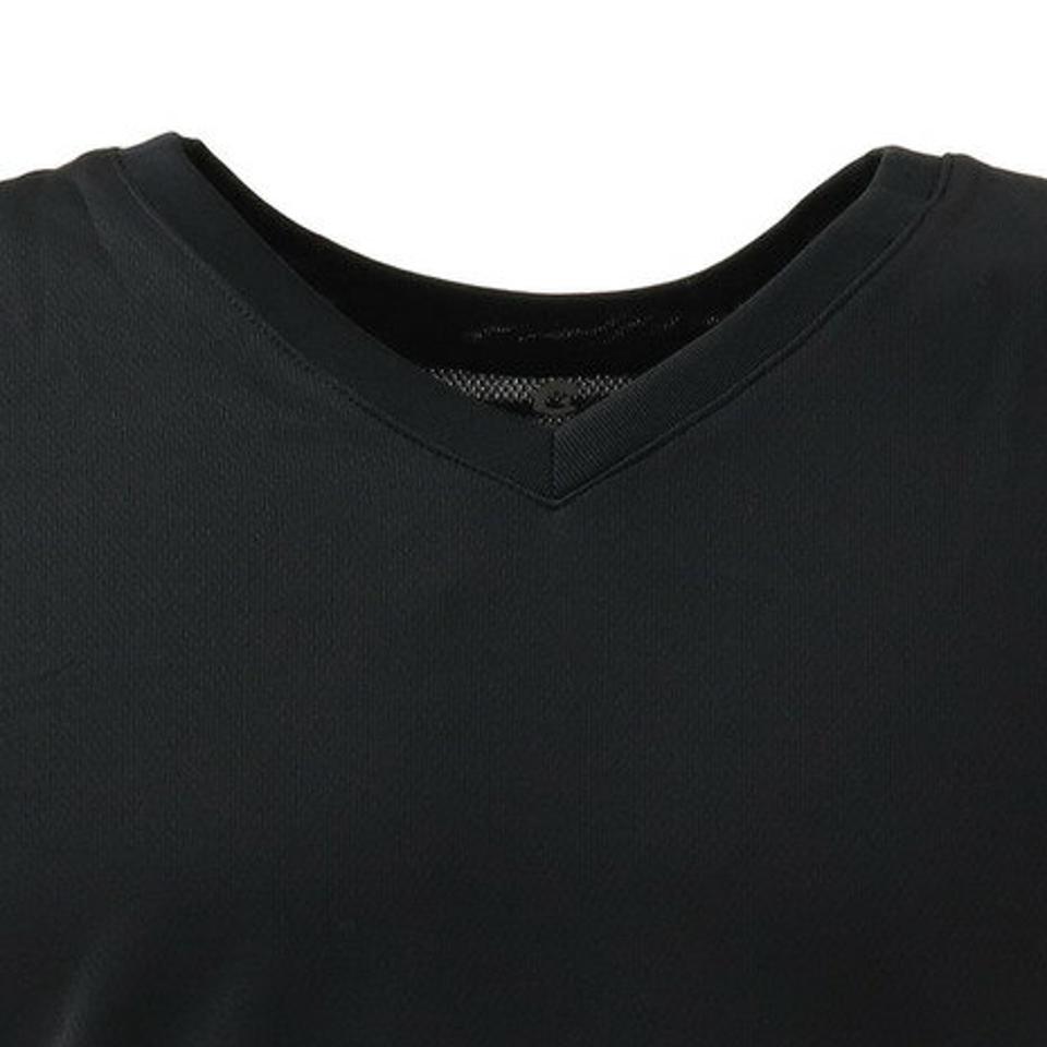 ジローム(GIRAUDM)(メンズ)サッカー ウェア メンズ ドライプラス高通気Vネックインナーシャツ 741GM0ES9310 BLK インナー アンダーシャツ