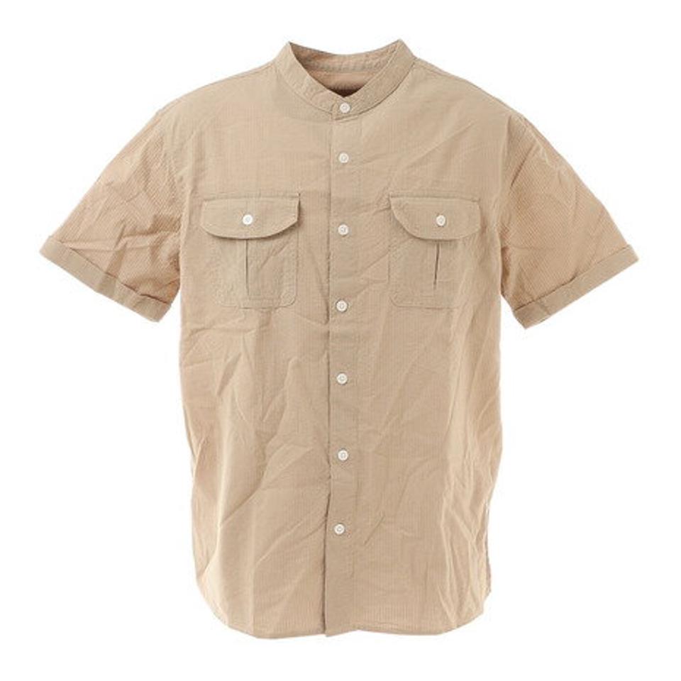 エルケクス(ELKEX) STAND COLLAR シャツ 881EK1CG6285 SBEG (メンズ)