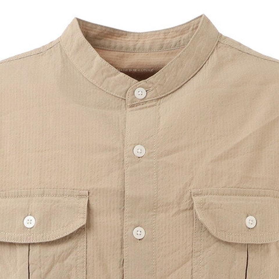 エルケクス(ELKEX) STAND COLLAR シャツ 881EK1CG6285 SBEG (メンズ)