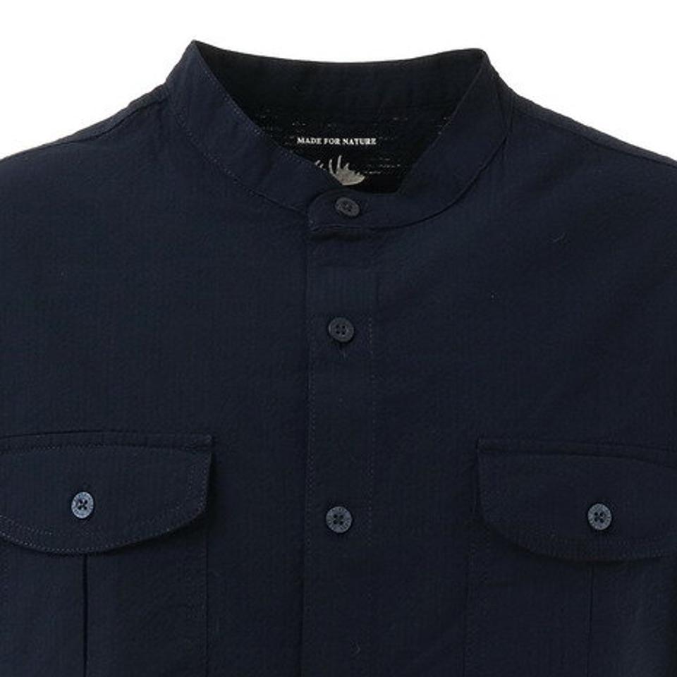 エルケクス(ELKEX) STAND COLLAR シャツ 881EK1CG6285 NVY (メンズ)